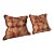 Bespoke Sofa Pillows: Pair New Pillows: Sumptuous Variegated Orange Boucle Velvet With Triple Ply Silk Moss Fringe. 50/50 Down Fill All New For Sale