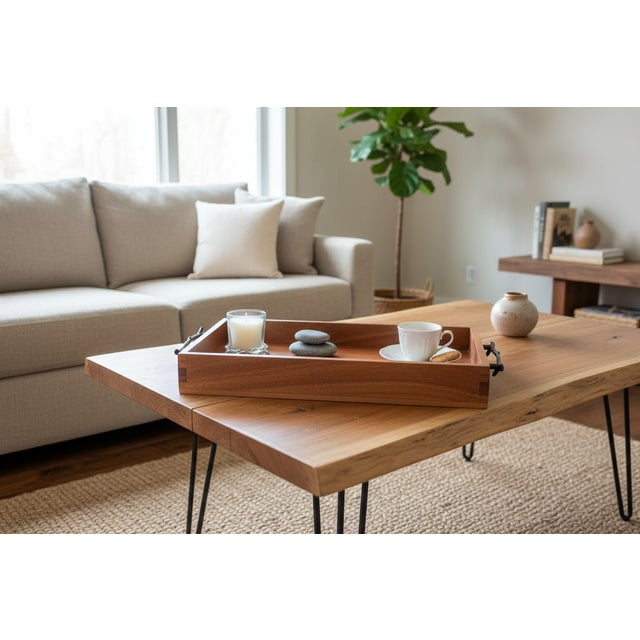 Handcrafted American Cherry Serving Tray by Scott Kelly For Sale - Image 12 of 12