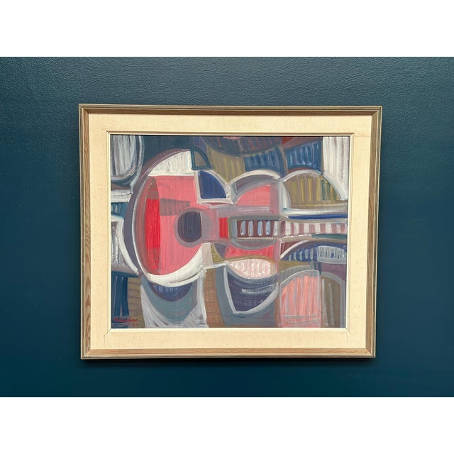 Ingemar Hammar, Guitar, 1964, Oil on Panel, Framed For Sale - Image 10 of 18
