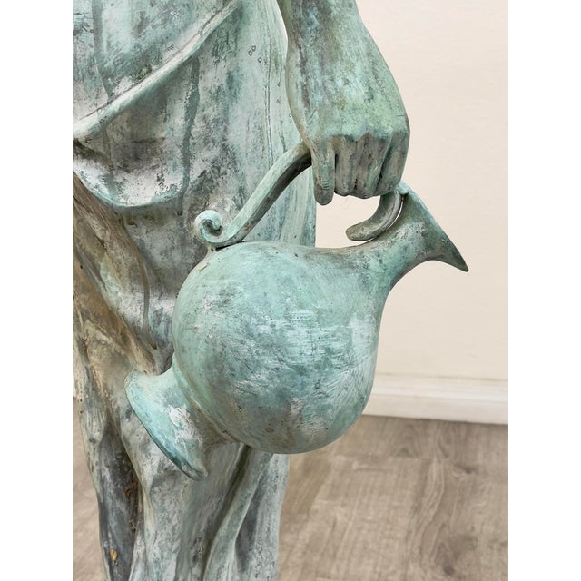 Bronze Lady Statue Fountain For Sale In Los Angeles - Image 6 of 10