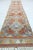 This Long carpet runner from easthern of turkey nomads weaving. Beautiful pastel burnt amber colored rug has got purple...