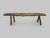 Low Brutalist Folk Art Wood Bench, 1960s For Sale - Image 11 of 11