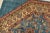 Textile Kazak Rug 7’10” X 7’10” Blue Wool Traditional Hand-Knotted Carpet For Sale - Image 7 of 14