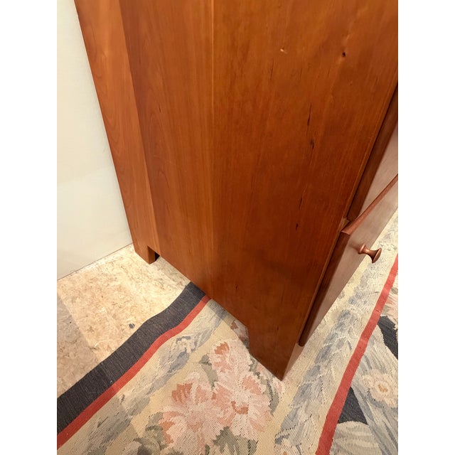 Shaker Cherry Linen Press For Sale - Image 4 of 10