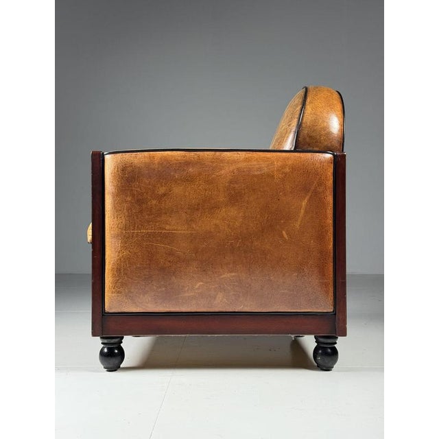 Animal Skin Art Deco Club Chairs in Sheepskin, Set of 2 For Sale - Image 7 of 18