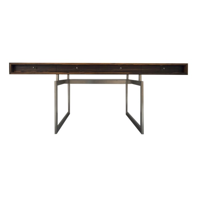 Late 20th Century Attributed to Bodil Kjaer Re-Edition Desk and Two File Boxes For Sale