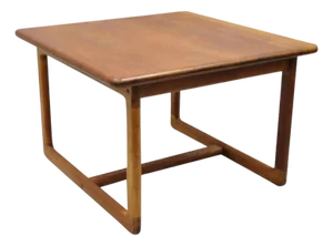 Mid 20th Century Vintage Mid Century Danish Modern Teak Wood Square Side End Lamp Table