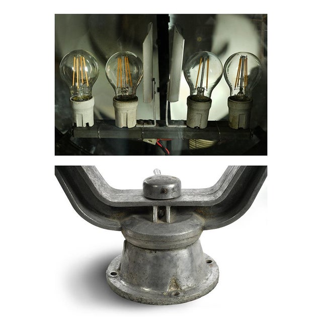 Vintage Russian Chromed-Metal Ship Searchlight For Sale - Image 6 of 9