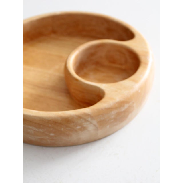 Wood Vintage Wooden Serving Bowl For Sale - Image 7 of 9