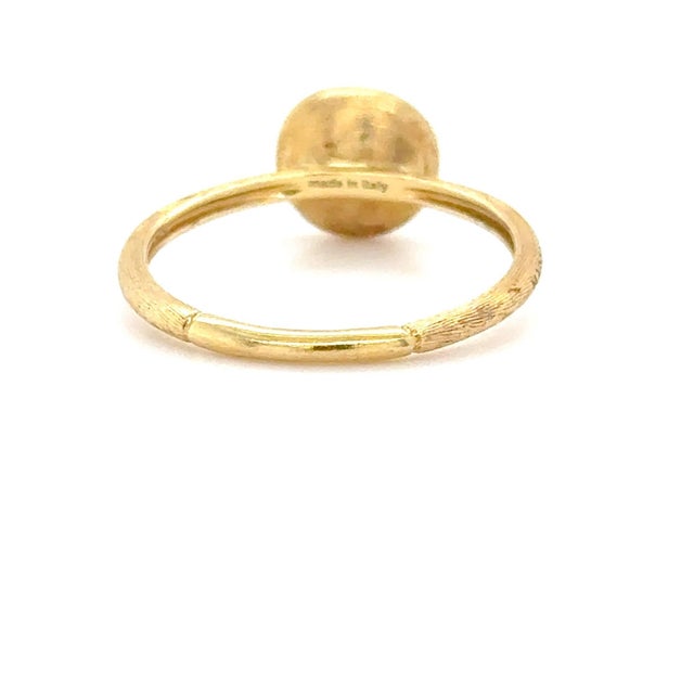 Metal Marco Bicego, 18k Yellow Gold and Diamond Jaipur Ring For Sale - Image 7 of 8