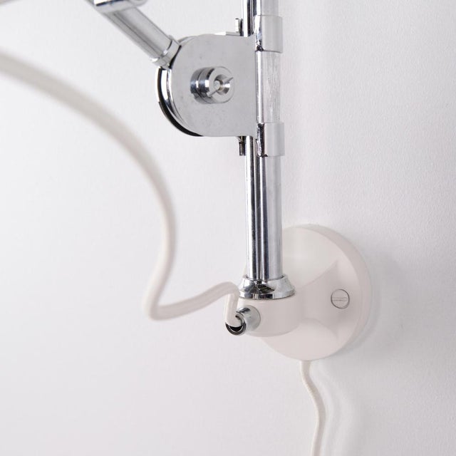 White Bestlite BL6 Wall Lamp in Chrome and White by Robert Dudley Best for Gubi For Sale - Image 8 of 10