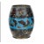 Large Antique Meiji Japanese Cloisonne Enamel Barrel Vase With Butterflies For Sale - Image 4 of 7