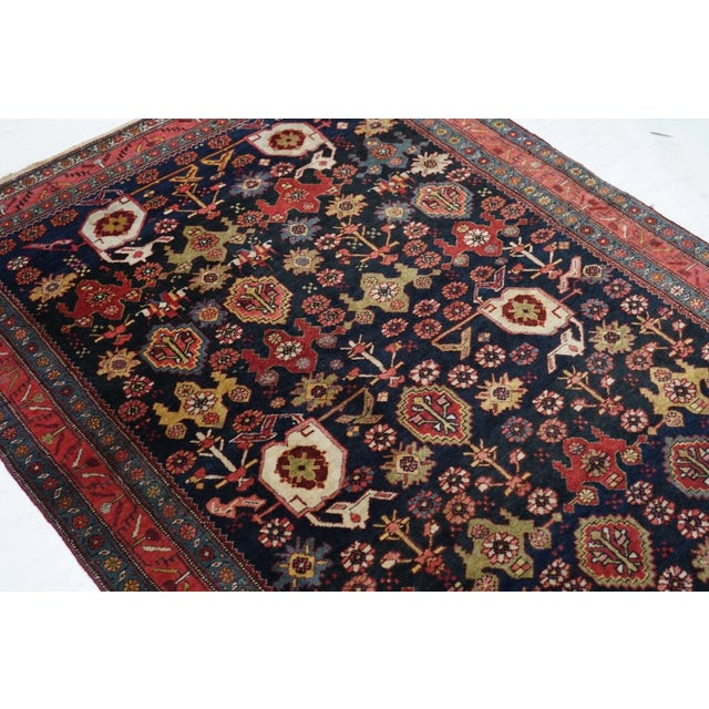 Antique Bidjar Rug 4'2'' x 6'6'' For Sale - Image 9 of 11