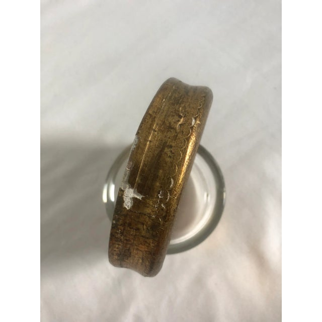 1970s 1970s Florentine Coaster With Glass Liner For Sale - Image 5 of 8