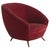 Wood Italian Red Armchair by Guglielmo Veronesi for ISA Bergamo, 1950s - 2 Available For Sale - Image 7 of 13
