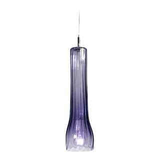 Curve Pendant Light from the Flashlight Collection in Blue Lilac For Sale
