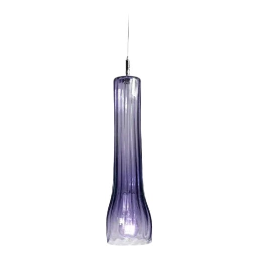 Curve Pendant Light from the Flashlight Collection in Blue Lilac For Sale