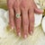 Metal Natural Emerald Diamond Ring 14K Y Gold 1.74 TCW Certified, Size 6.75 For Sale - Image 7 of 12