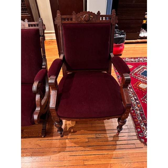 Late 19th Century American Eastlake / Renaissance Revival Chairs (Pair) For Sale - Image 11 of 11