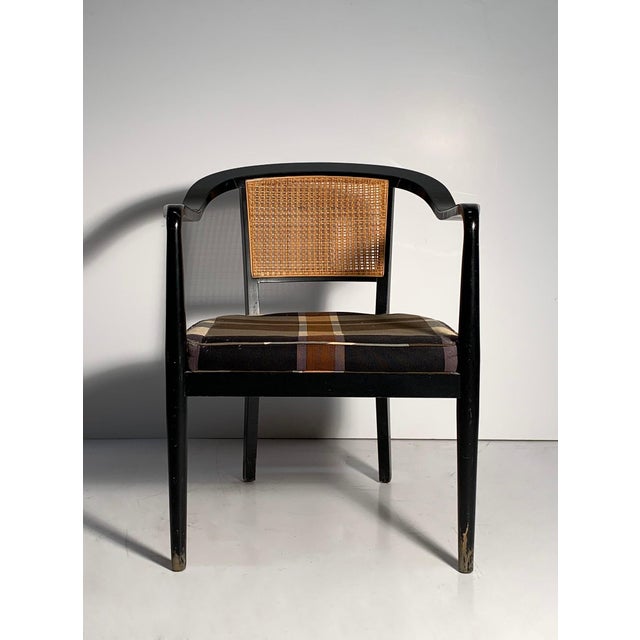 Pair of Vintage Cane Back Armchairs. Similar model appeared in a 1954 Architectural Digest.