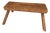 Early 1900s Antique Primitive Plank Foot Stool With Carved Handhold For Sale