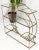 Mid-Century Modern decorative glass shelves étagère.