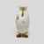 Traditional Antique Rudolstadt Porcelain Footed Flask Vase - Hand-Painted Pink Floral & Gilt For Sale - Image 3 of 7