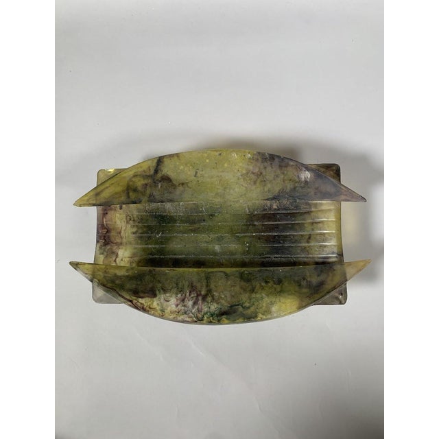 Antoine Leperlier Geometric Bowl in Bubbled Glass Paste, 20th Century For Sale - Image 6 of 9