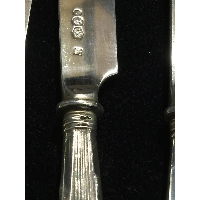 Silver Rib Model Fruit Knives, Netherlands, 1920s, Set of 12 For Sale - Image 4 of 5