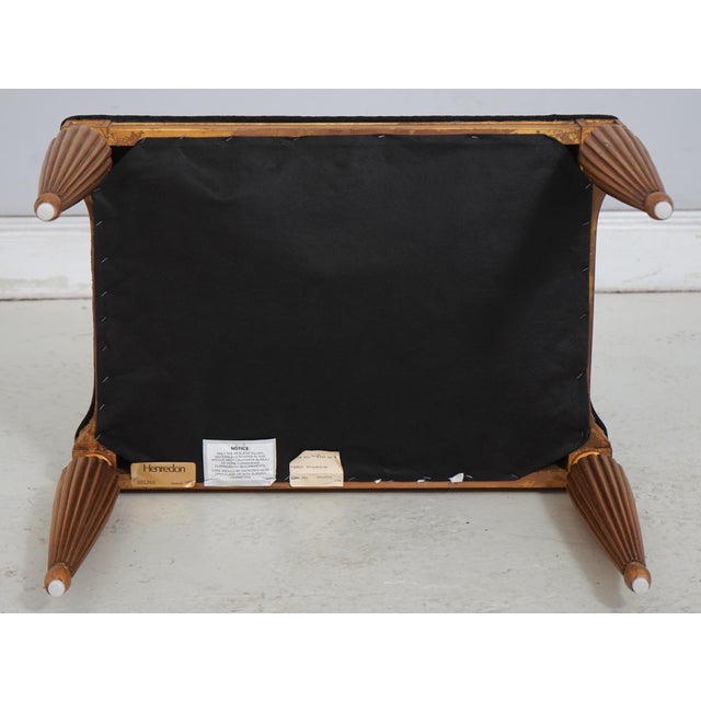 Pair of Henredon Neoclassical Black & Gold Footstools Ottomans For Sale - Image 13 of 14