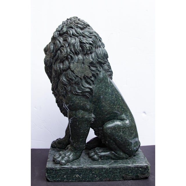 19th Century Large Italian Grand Tour Granite "Medici" Lion 19th Century For Sale - Image 5 of 5