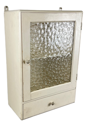 Vintage Cream-Colored Medicine Cabinet, 1950s