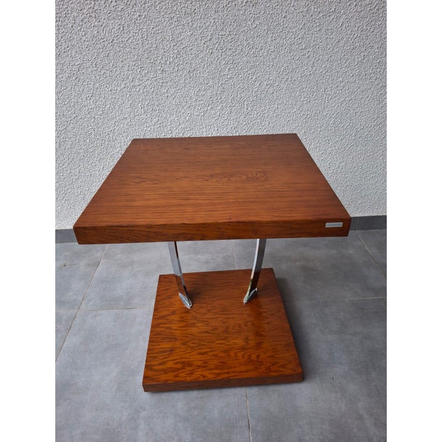 Brown Scandinavian Side Table by Carl Svensson, 1970s For Sale - Image 8 of 15