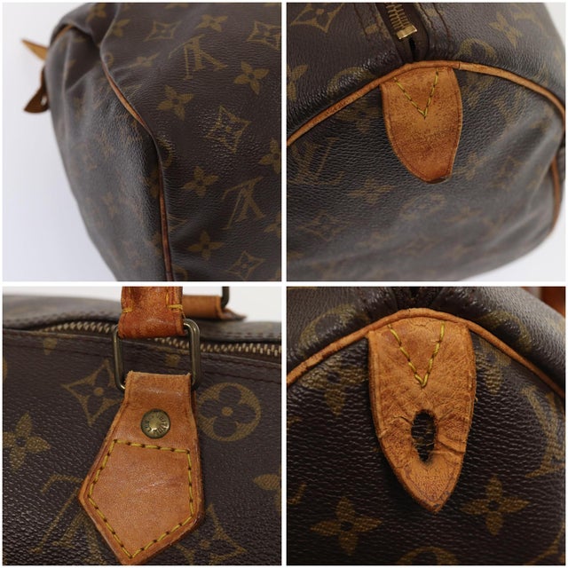 Louis Vuitton Monogram Speedy 30 Hand Bag M41526 Lv Auth 83649 