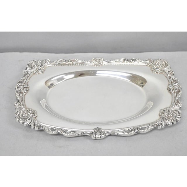 Vintage Victorian Sir Christopher by Wallace Silver Plated Gravy Boat Underplate For Sale - Image 11 of 11