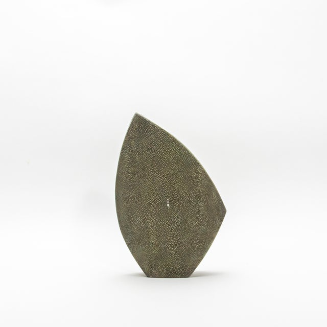 Gray Shagreen Vase by R&y Augousti For Sale - Image 8 of 8