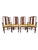 Coffee Mid-Century, Asian-Inspired Dinning Chairs With Carved Details For Sale - Image 8 of 11