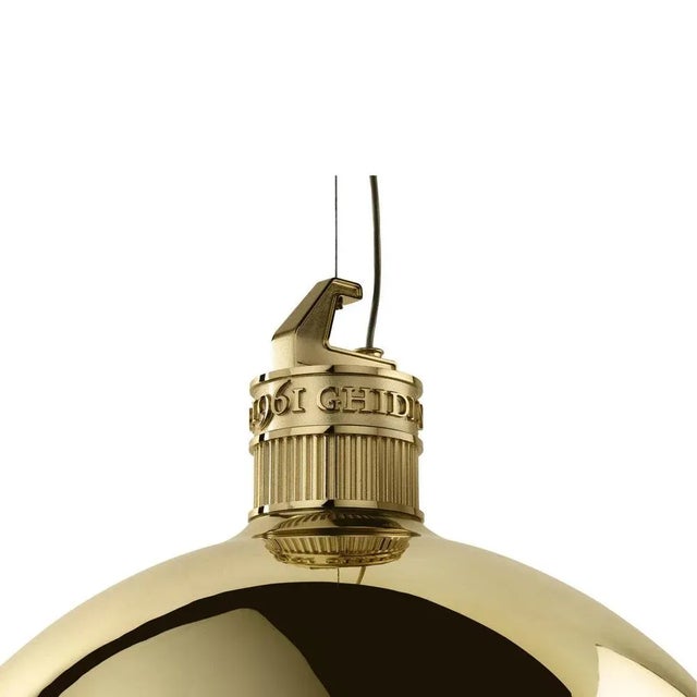 Large Factory Pendant Lamp in Polished Brass by Elisa Giovannoni For Sale - Image 4 of 8