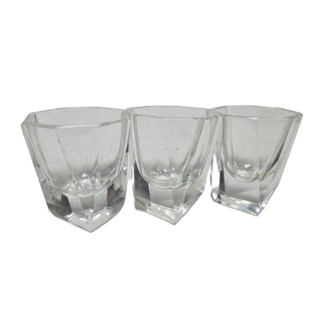 Art Deco Glasses, Poland, 1930s, Set of 3 For Sale - Image 6 of 10