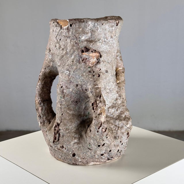 Brutalist Ceramic Jug attributed to C.A.S. Vietri, 1950s For Sale - Image 13 of 18