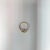 2020s Emerald & Diamond Diagonal Row Ring .50cttw 14k Yellow Gold, Size 9 For Sale - Image 5 of 5