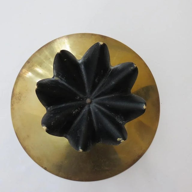 1960s Brass and Cast Candleholder by Walter Bose for Herta Baller, Vienna, Austria, 1960s For Sale - Image 5 of 10