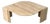 Italian Sculptural Eye-Shaped Coffee Table in Travertine, 1980s For Sale