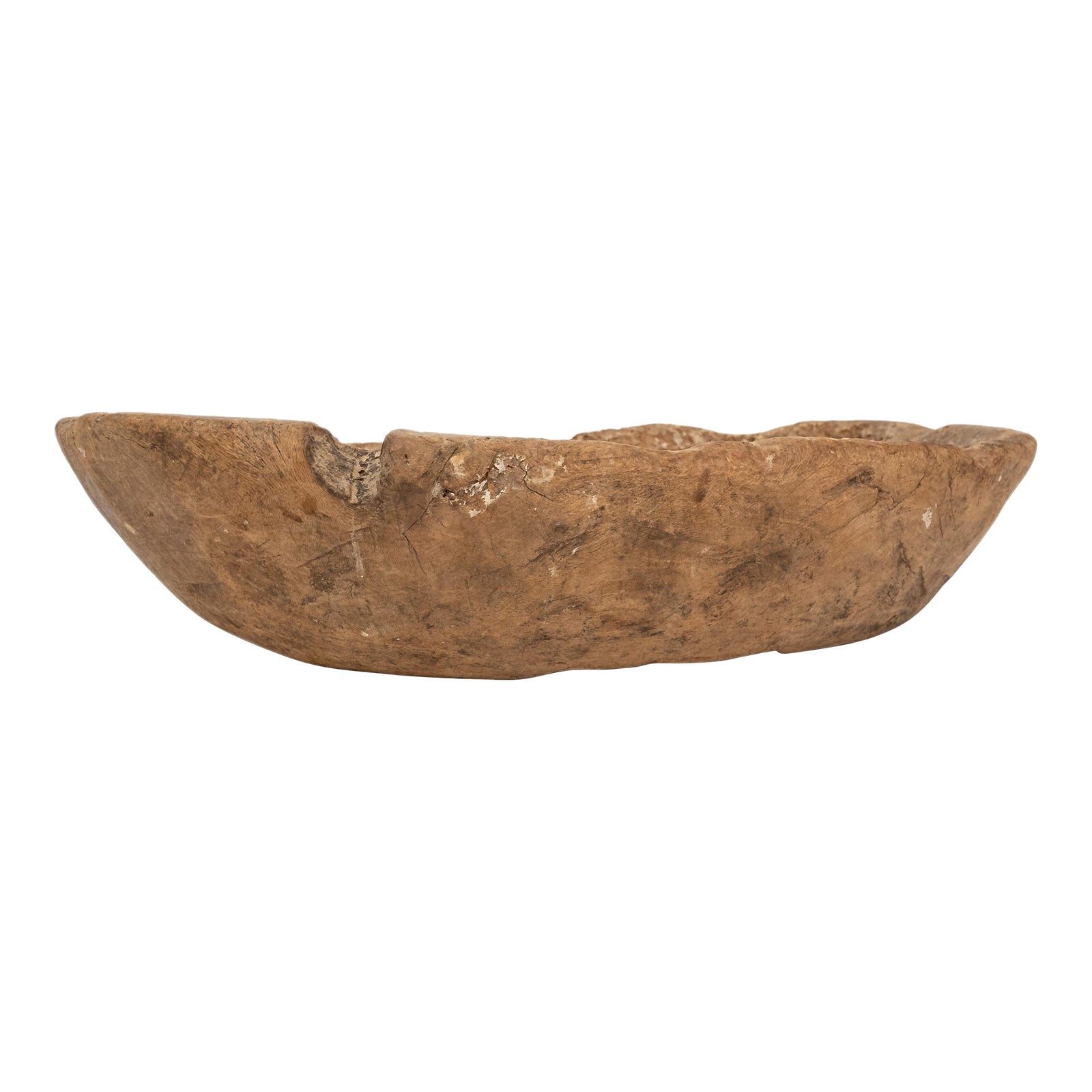 Antique Turkish Burled Wood Root Bowl | Chairish