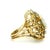 Vintage Italian Opal & Diamond Cocktail Ring | 14k Gold Mid-Century Statement, Size 6 For Sale - Image 4 of 16