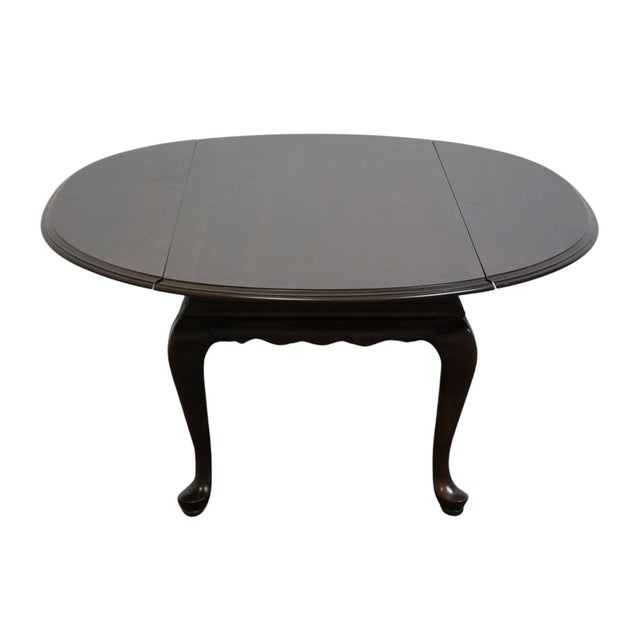 Ethan Allen Georgian Court Solid Cherry Traditional Style 50" Accent Drop Leaf Coffee Table 11-8161 For Sale - Image 9 of 12