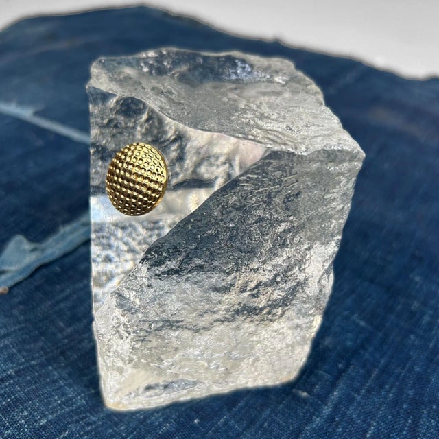 Japanese Paperweight in Crystal, 1970s For Sale - Image 11 of 18