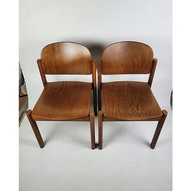 1970s Vintage Chairs in Wood from Kush & Co, 1970s, Set of 2 For Sale - Image 5 of 14