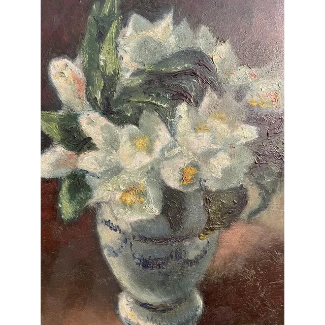 Galetti, Flowers, 20th Century, Oil Painting on Panel, Framed For Sale - Image 6 of 9
