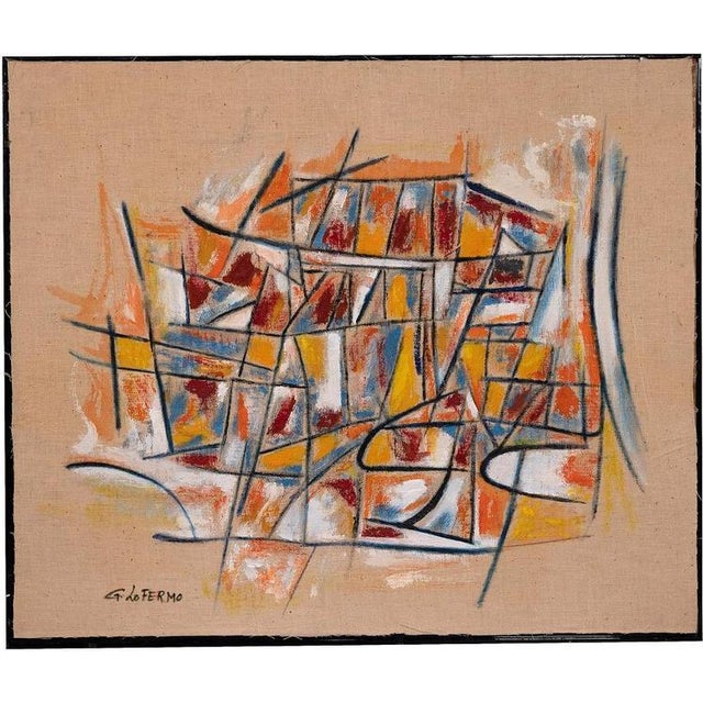 Giorgio Lo Fermo, Reticulum, 2020, Oil Painting on Canvas, Framed For Sale - Image 4 of 4